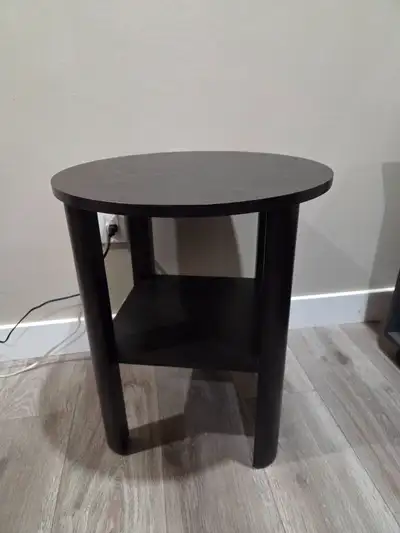 Small Round Black Table, View more