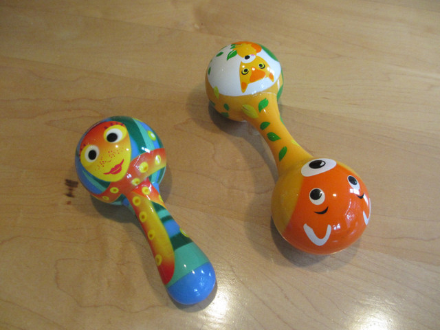 2 jolis maracas jouet/ hochets joyeux dans Jouets et jeux  à Ville de Montréal - Image 2