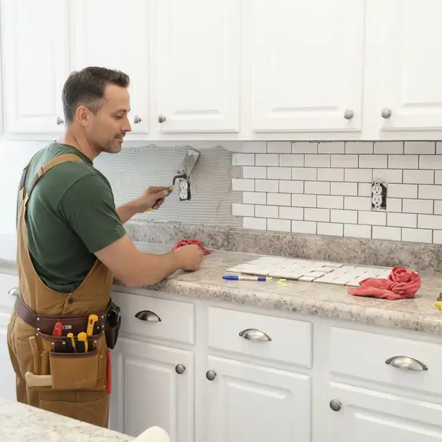 Vinyl flooring and tiles installer