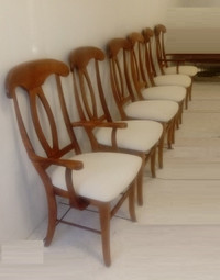 ETHAN Allen -6 DINING CHAIRS + Table --$250 - $450
