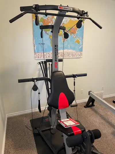 In excellent condition, hardly used. Comes with all attachments, owners manual, bowflex mat and exer...