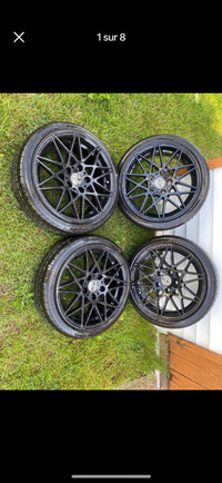 Mag 17 pouce pneu 205/40zr17 bolt pattern 5x120 pneu et mag neuf