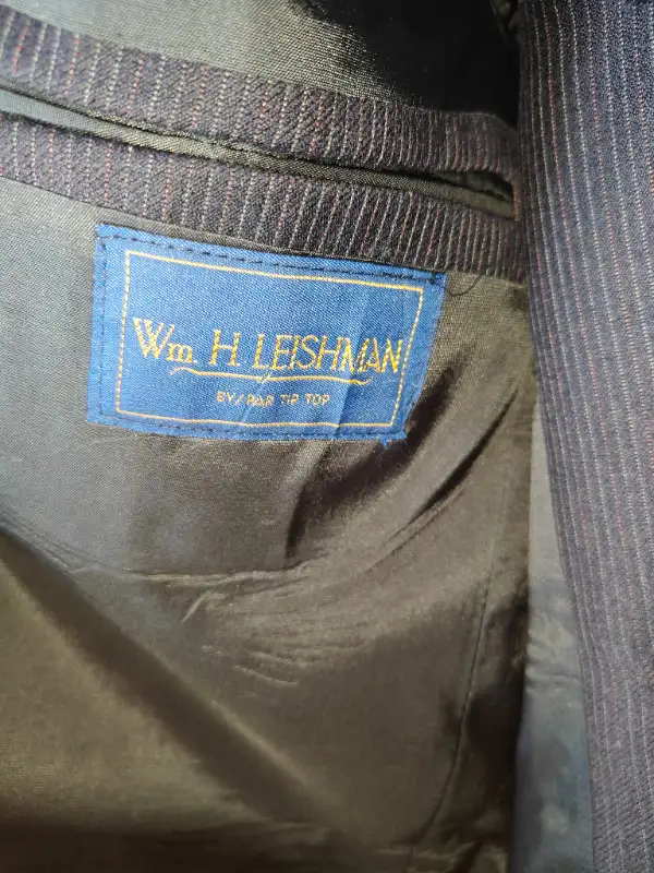 Wm H Leishman Men Formal 3 Piece Wool Suit - 42 Jacket 34 Pants in Men's in Calgary - Image 6