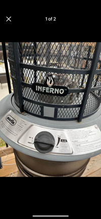 Spiral flame patio heater -Inferno 