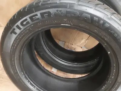 Its Available No Holding 2 Uniroyal Tiger Paw Tires Size 205 55 16 No Rims All Season 80% Treads onl...