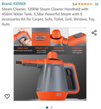 Steam cleaner never out of the box