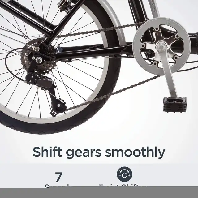 Schwinn Loop Adult Folding Bicycle, 20-Inch Wheels, 7-Speed in Cruiser, Commuter & Hybrid in Oakville / Halton Region - Image 4