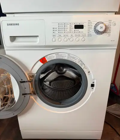 Samsung 24" Stackable Washer & Dryer Set - Excellent Condition, View more