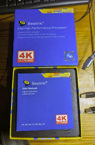 Beelink BT4 Mini PC Intel X5-Z8500 4GB DDR3 Win10 64GB 4K as NEW, View more