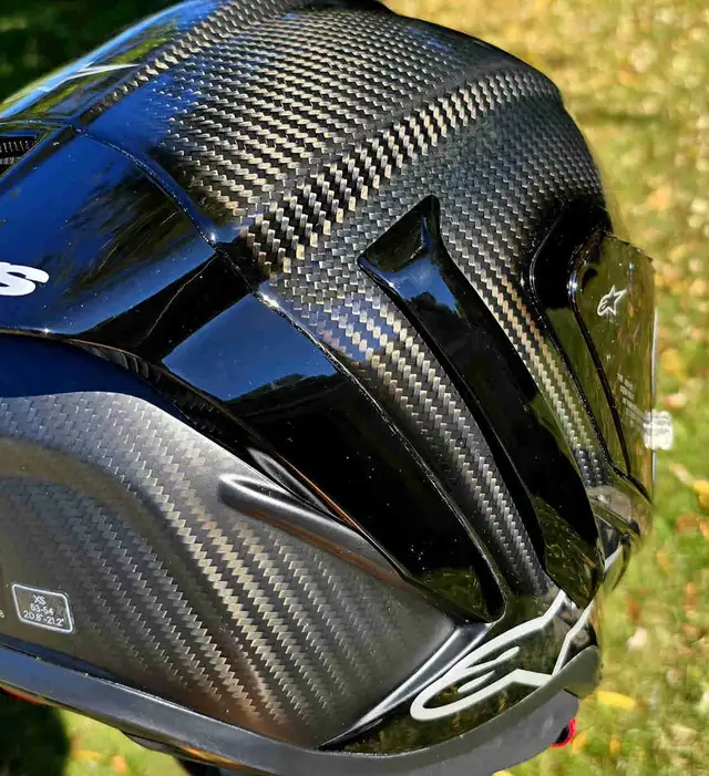 Brand New Alpinestars SuperTech R10 Black Carbon Helmet sale in Motorcycle Parts & Accessories in St. Catharines - Image 3