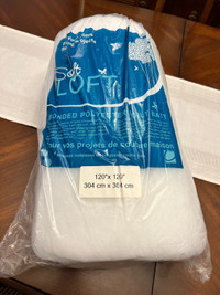 Bonded Polyester Quilt Batting 120" x120" (unopened)