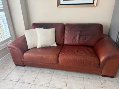 Leather couch for sale, View more