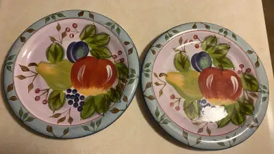 New, Glass, 4 Black Forest Dinner Plates: 101/2 Inches, View more