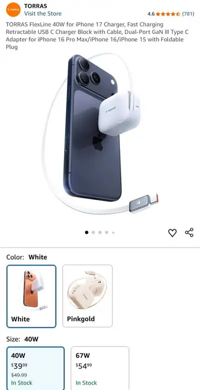 TORRAS 40W Charger, View more