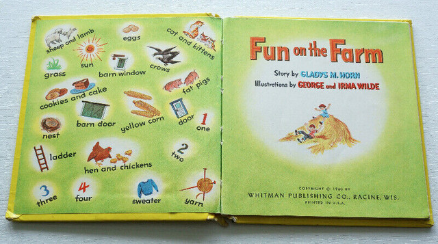 2 VINTAGE books “Fun on Farm” 1960 “Tommy Tractor” 1947 Whitman in Children & Young Adult in Guelph - Image 3