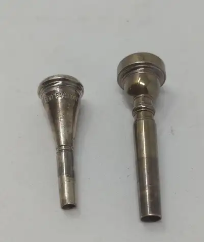 2 TRUMPET MOUTHPIECES - YAMAHA JAPAN 11B4 / VINCENT BACH CORP 12, View more