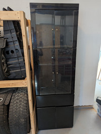 Black dresser (25" W x 18.5"D x 80.5" H)