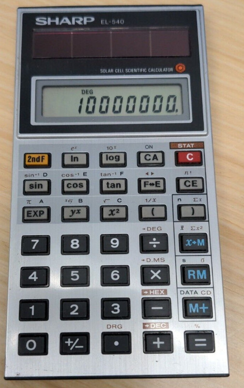 Vintage SHARP EL-540 Solar cell calculator MADE IN JAPAN in General Electronics in Hamilton