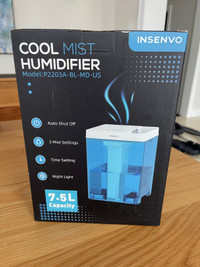 Brand New Insenvo Cool Mist Humidifier 7.5L