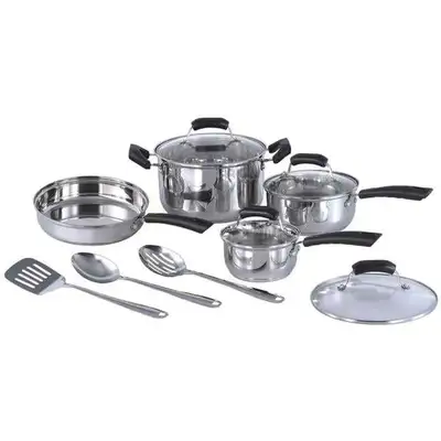 Stainless Steel Cookware Set with Utensils, View more