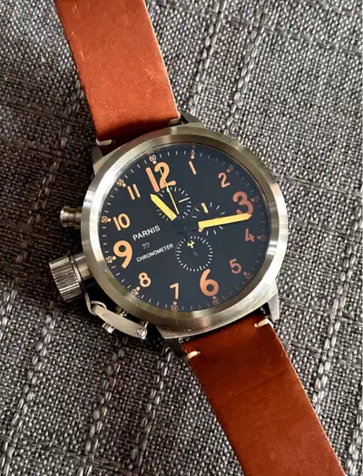 Men’s Parnis Chronograph 50 mm Watch, View more