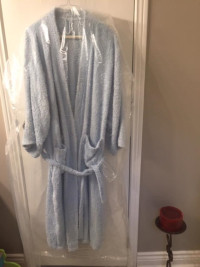 Unsex Man/Ladie Blue Spas Bath Robe Wrap Dressing Gown size M