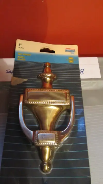 Solid brass door knocker- brand new., View more