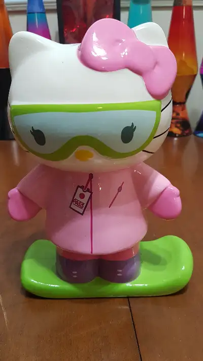 Hello Kitty 9" Coin Bank Snow Pass Snowboard FAB Starpoint NY, View more