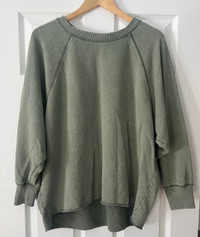Aerie Green Cozy Sweater size Large