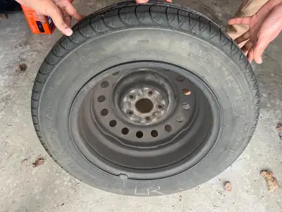Michelin summer tires with rims. Set of 4 (205/65R16). Moving to another province. Cannot carry with...