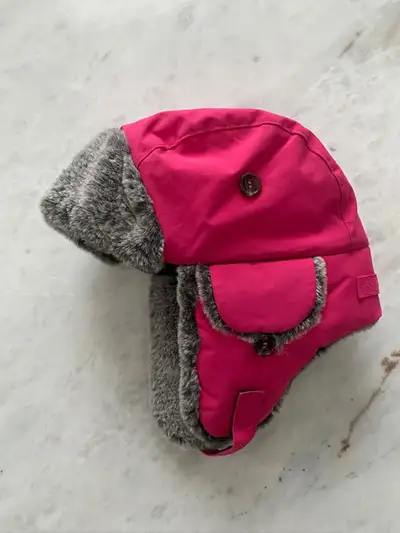 Girls Fur  Hat  Pink! NEW!, View more