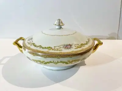 Vintage 1930's Noritake "M" Japan Covered Serving Dish, View more