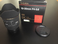 Sigma 10-20mm f/4-5.6 EX DC Lens for Minolta and Sony