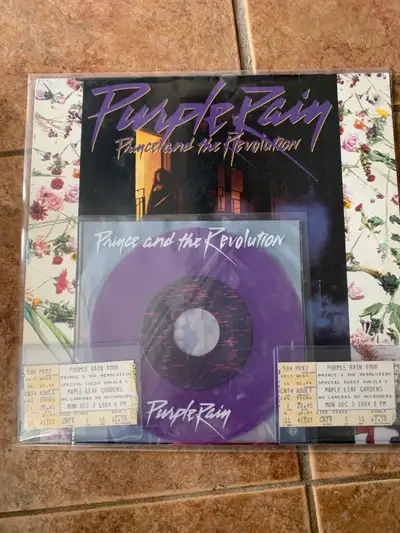 2 Rare Prince 1984 Purple Rain Tour tickets from Maple Leaf Gardens in Toronto 1984 Purple Rain Albu...
