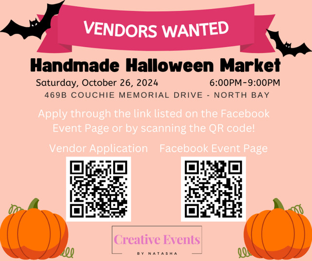 Halloween Handmade Market in Events in North Bay