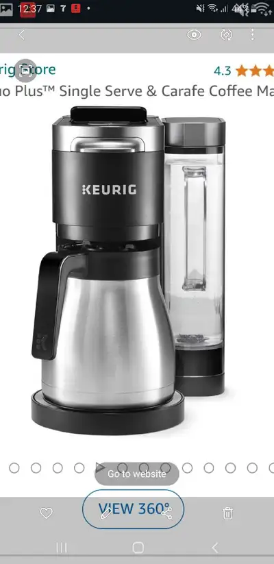 Keurig K-Duo plus Single Serve & carafe Coffee Maker - Black, View more