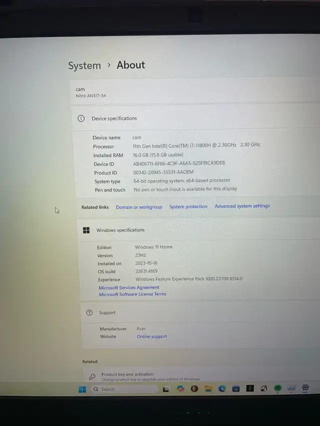 Acer Nitro 5 gaming laptop 2023 in Laptops in Guelph - Image 7