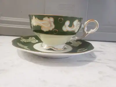 For sale SHAFFORD CHINA cup and saucer. Hand painted and labeled Japan. Good condition. No chips or...