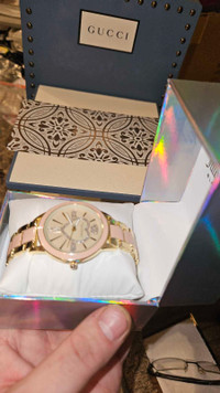 juicy couture math gold and pink watch