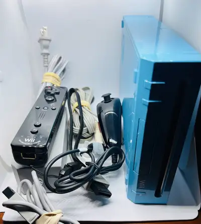 Nintendo Wii Blue edition limited , View more
