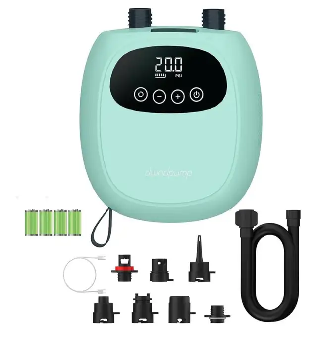 dwndpump Electric Paddle Board Pump, Rechargeable 20 PSI SUP Pum63683077958019120