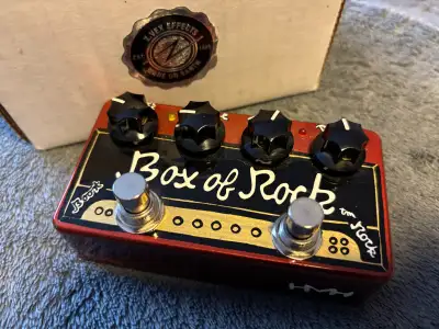 ZVEX Box of Rock (Hand Painted). Marshall in a box tones. As you can see on the box, it was $515 plu...