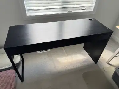 Black office desk, View more