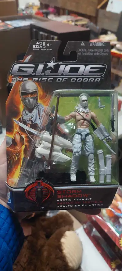 I'm offering a brand new, unopened G.I. Joe The Rise of Cobra Storm Shadow Arctic Assault action fig...