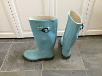 Rubber boots women size 6 top buckle Rain Boot Gardening Work