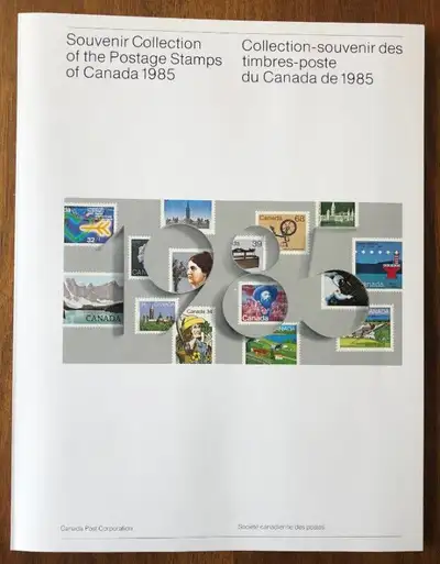 For sale is a 1985 Canada Post Annual Stamp Collection with slip case. This album contains the entir...