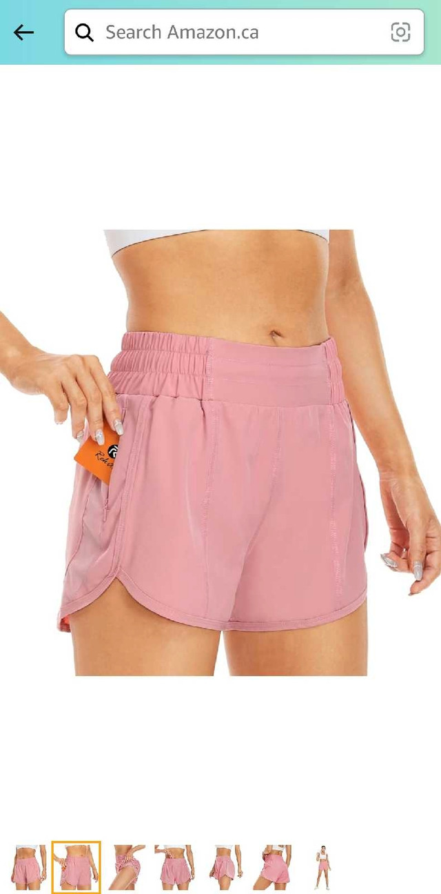 Pink High Waisted Women's Athletic Shorts XL in Women's - Bottoms in Hamilton