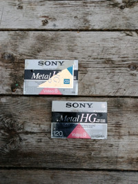 New Qty 2 x Sony Metal HG 120min Video 8 Tapes, Japan Made