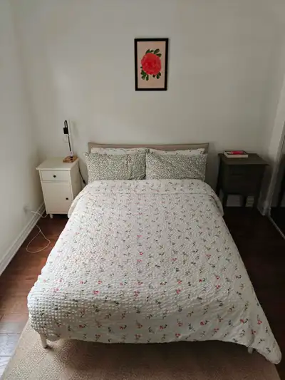 Structure de lit + matelas 2 places, View more
