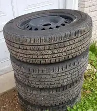 Very Slightly Used Tires c/w New Rims (Hyundai) Size: 195/65R15